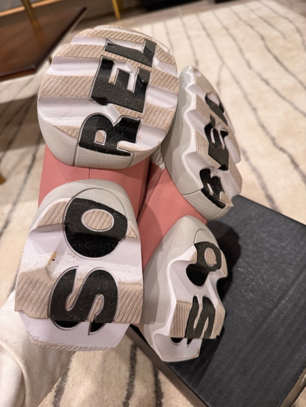 Sorel Women’s white & mauve pink sneakers - Picture 3 of 6